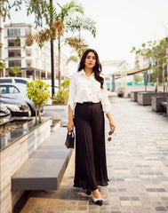 Pleated Trouser Black