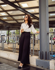 Pleated Trouser Black