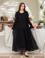 Black Long Sleeve Maxi Dress