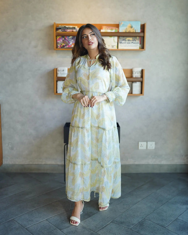 Meadow Magic - Chiffon Dress