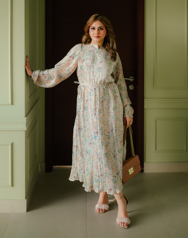 Summer Petal - Silk Long Dress