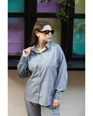 Sparkle Haze Shirt - Chambray Linen