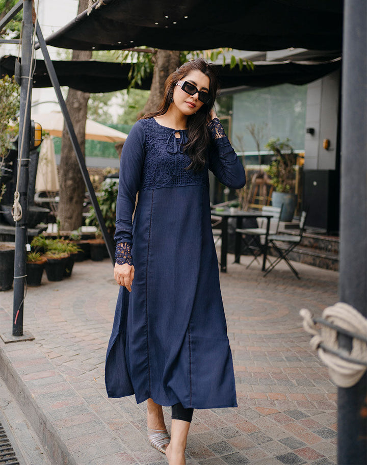 georgette long dress