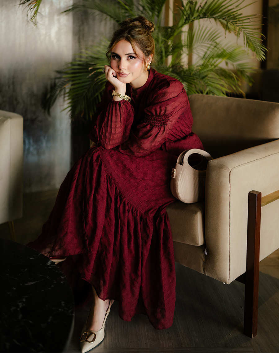 long maroon dresses for women pakistan